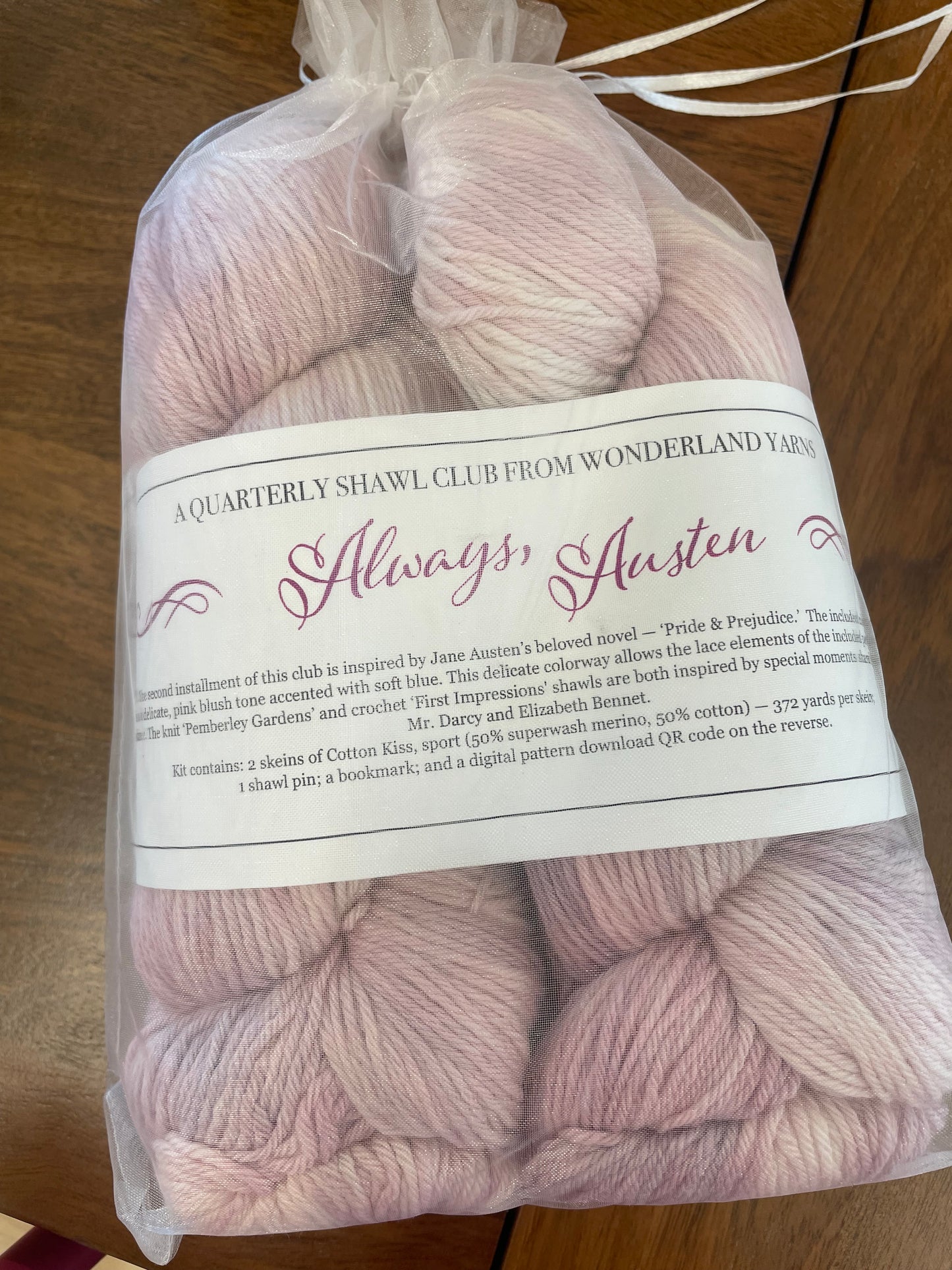 Wonderland Yarns Always Austen Shawl Kits