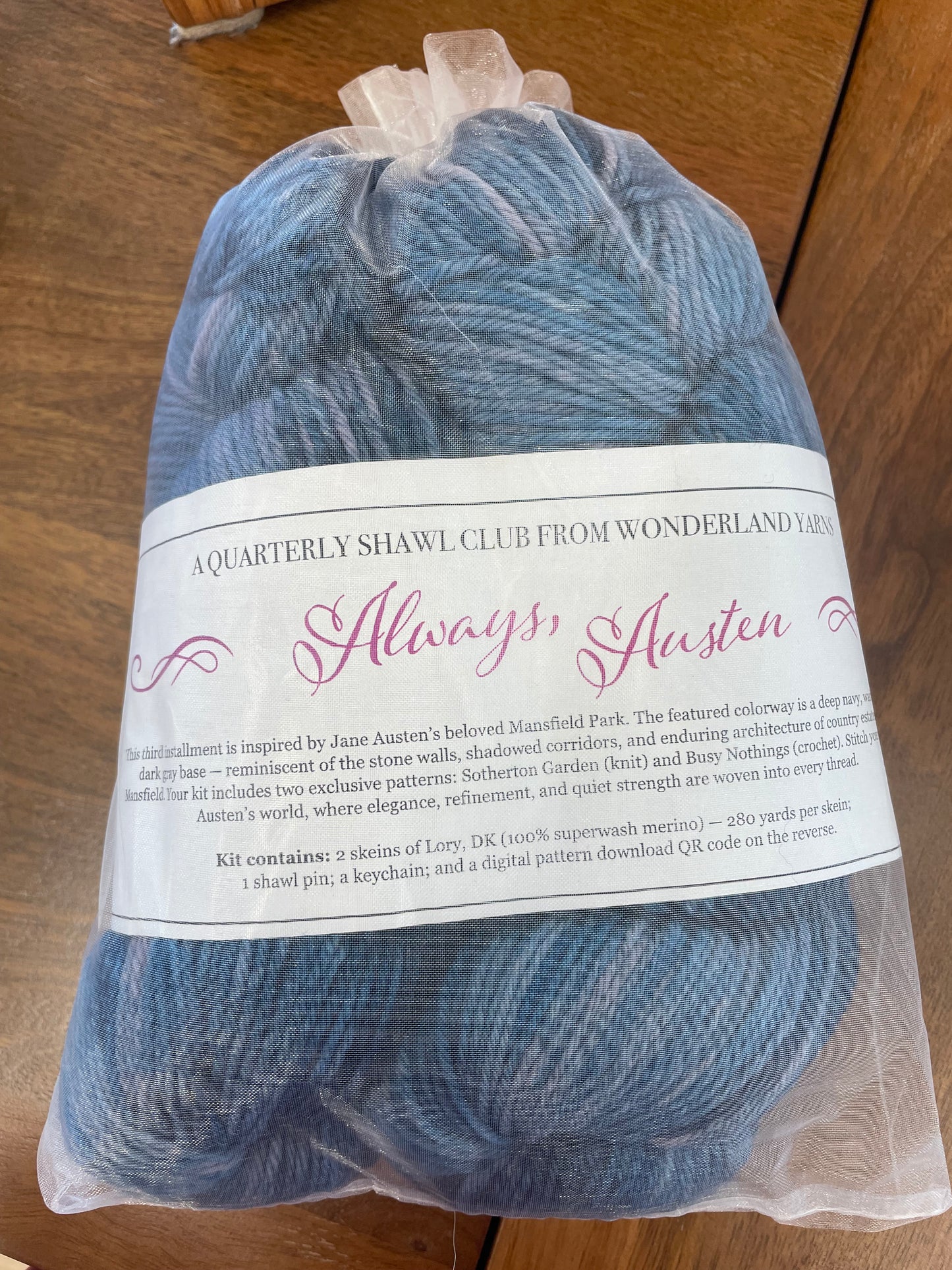 Wonderland Yarns Always Austen Shawl Kits