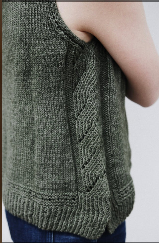Lace Detail Bottom-up Tank